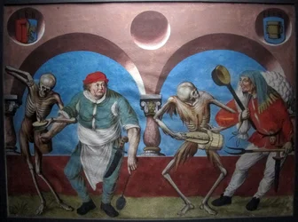 Copie de la danse macabre perdue de M. Manuel du cimetière dominicain de Berne (1512-20)